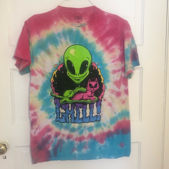 iml Other - Alien Cat Tie Dye T-shirt